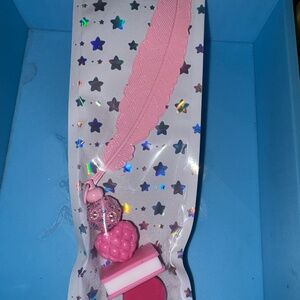 3d Pink Metal Feather Handmade Bookmark